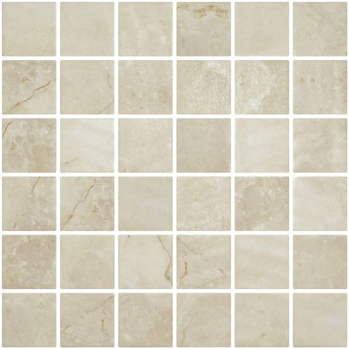 Penta Cream Matte Square Non Slip 31.1 x 31.1cm Mosaic Sheet (11819)